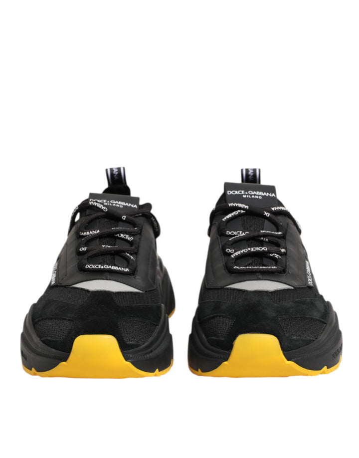 Dolce &amp; Gabbana Black Daymaster Low Top Men Sneakers Shoes