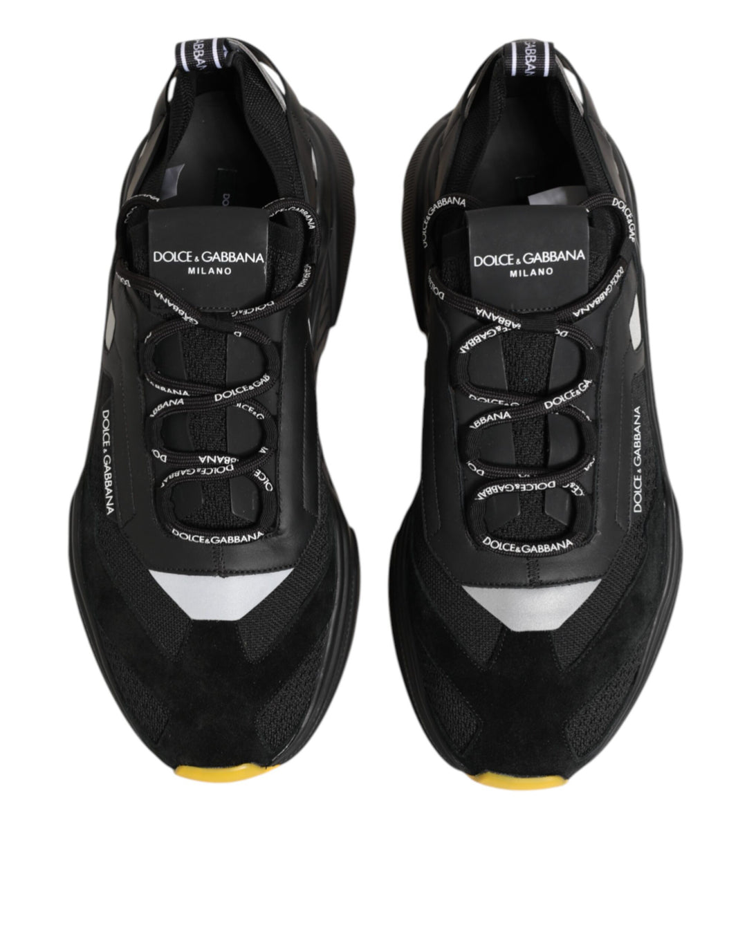 Dolce &amp; Gabbana Black Daymaster Low Top Men Sneakers Shoes