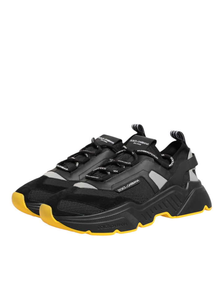Dolce &amp; Gabbana Black Daymaster Low Top Men Sneakers Shoes