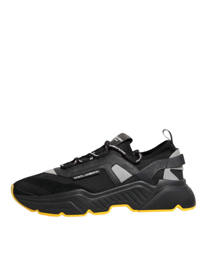 Dolce &amp; Gabbana Black Daymaster Low Top Men Sneakers Shoes