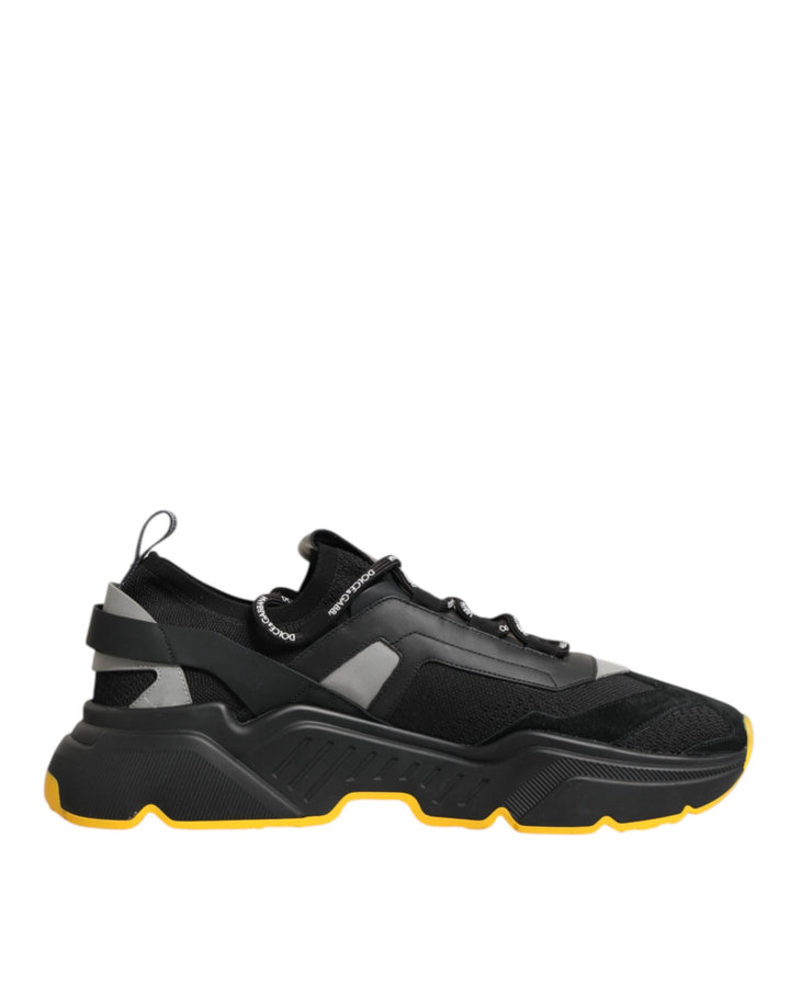 Dolce &amp; Gabbana Black Daymaster Low Top Men Sneakers Shoes