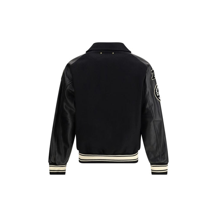 Golden Goose Black Wool Oves Aries Bomber