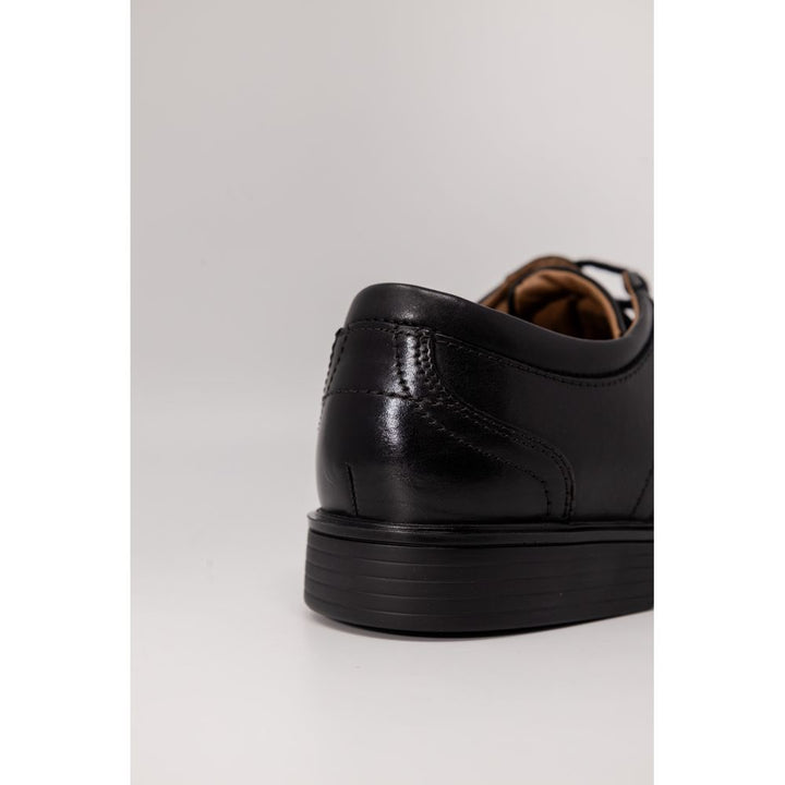 Clarks Black Leather Oxfords And Derbies