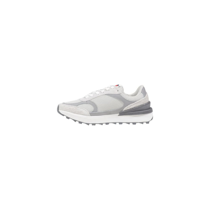 Tommy Hilfiger Jeans Gray Suede Leather Athletic Sneakers