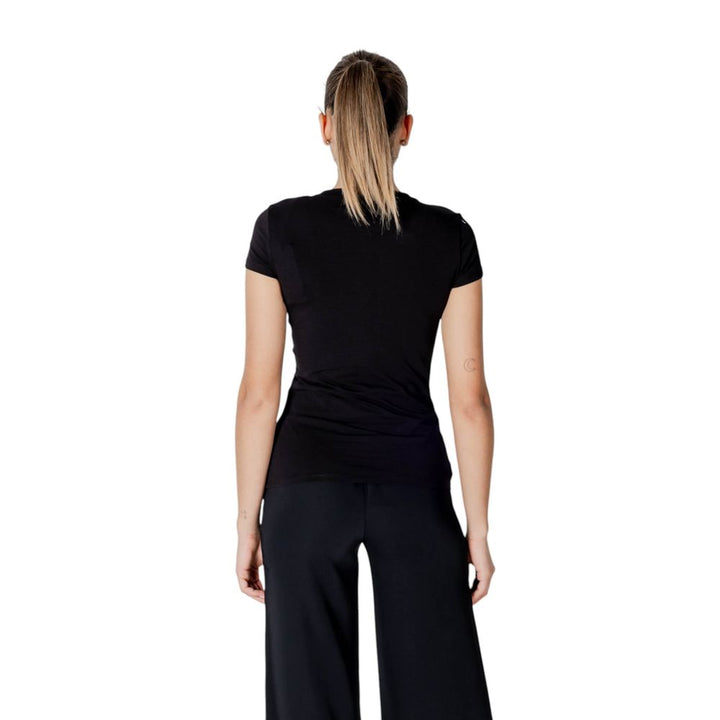 Armani Exchange Black Cotton T-Shirt