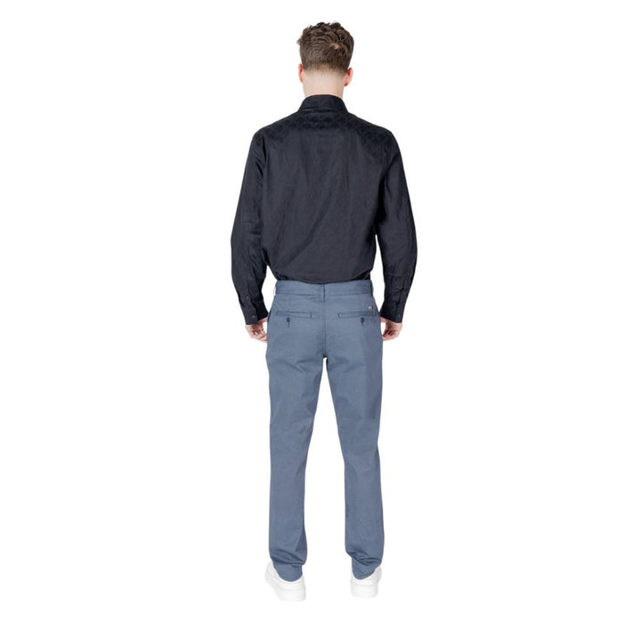 Armani Exchange Blue Cotton Skinny Pants