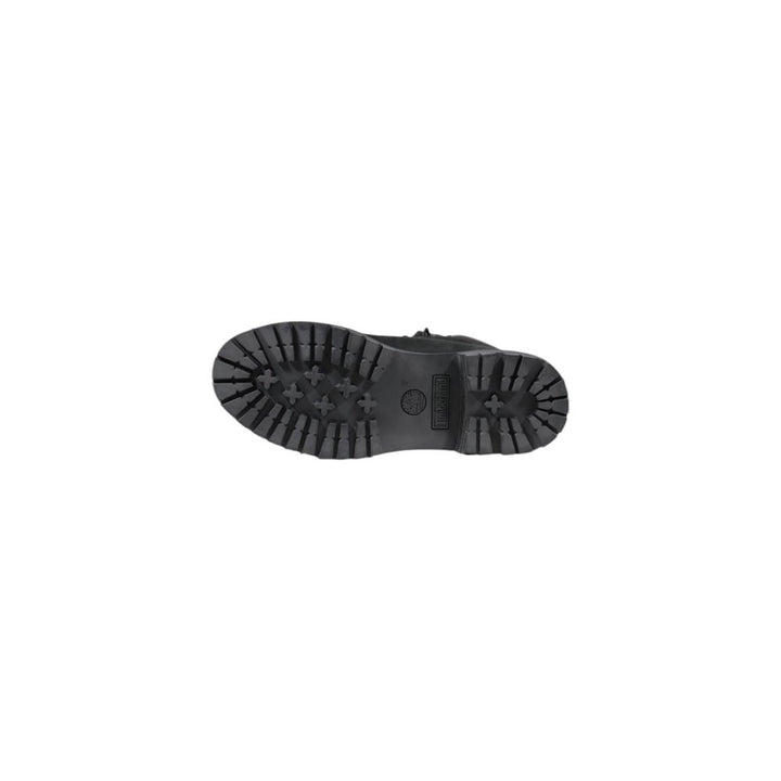 Timberland Black Leather Lace-Up Boots
