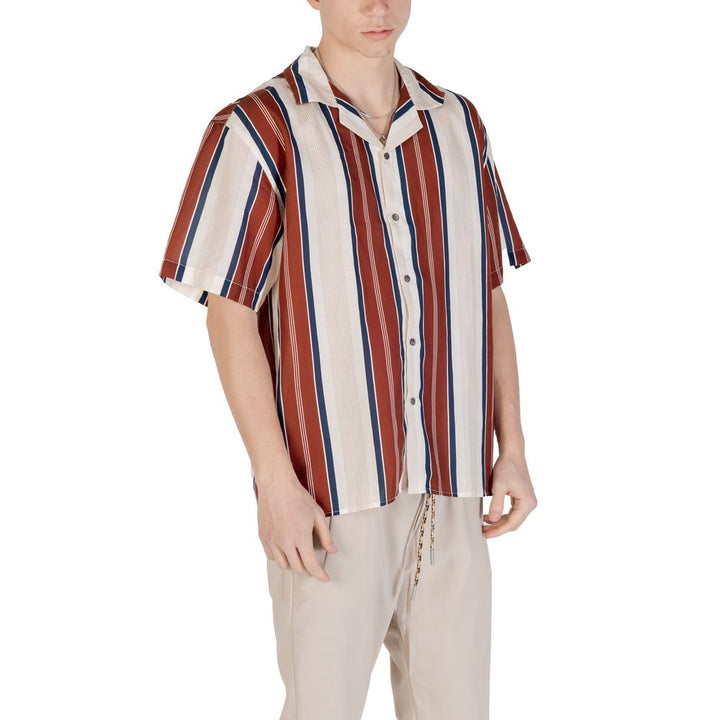Gianni Lupo Beige Linen Shortsleeve Shirt