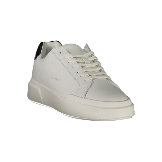 Calvin Klein Bianco Leather Men Sneaker