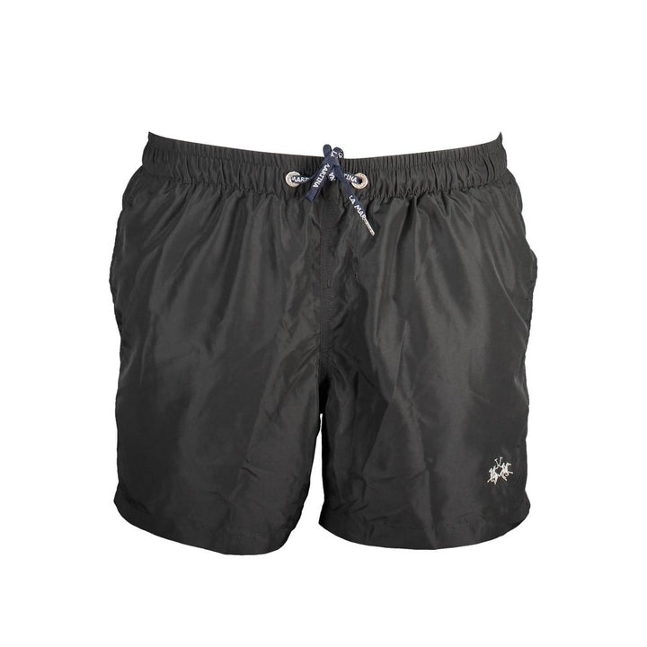 La Martina Black Polyester Men&