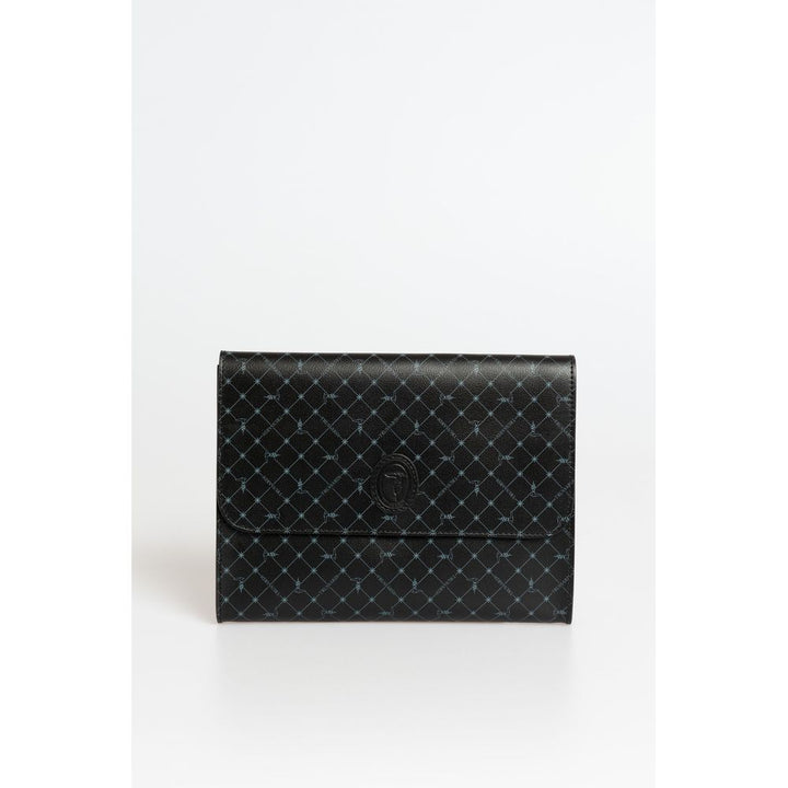 Trussardi Black Polyester Men Clutch