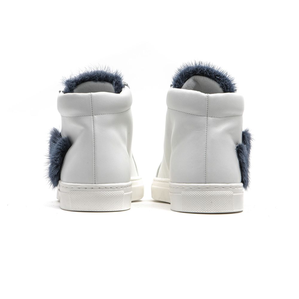 Mr&amp;Mrs Italy White Leather Women Sneaker