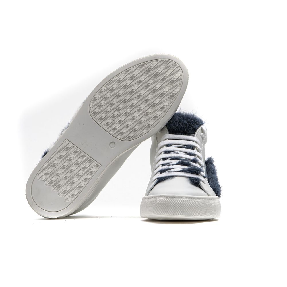 Mr&amp;Mrs Italy White Leather Women Sneaker