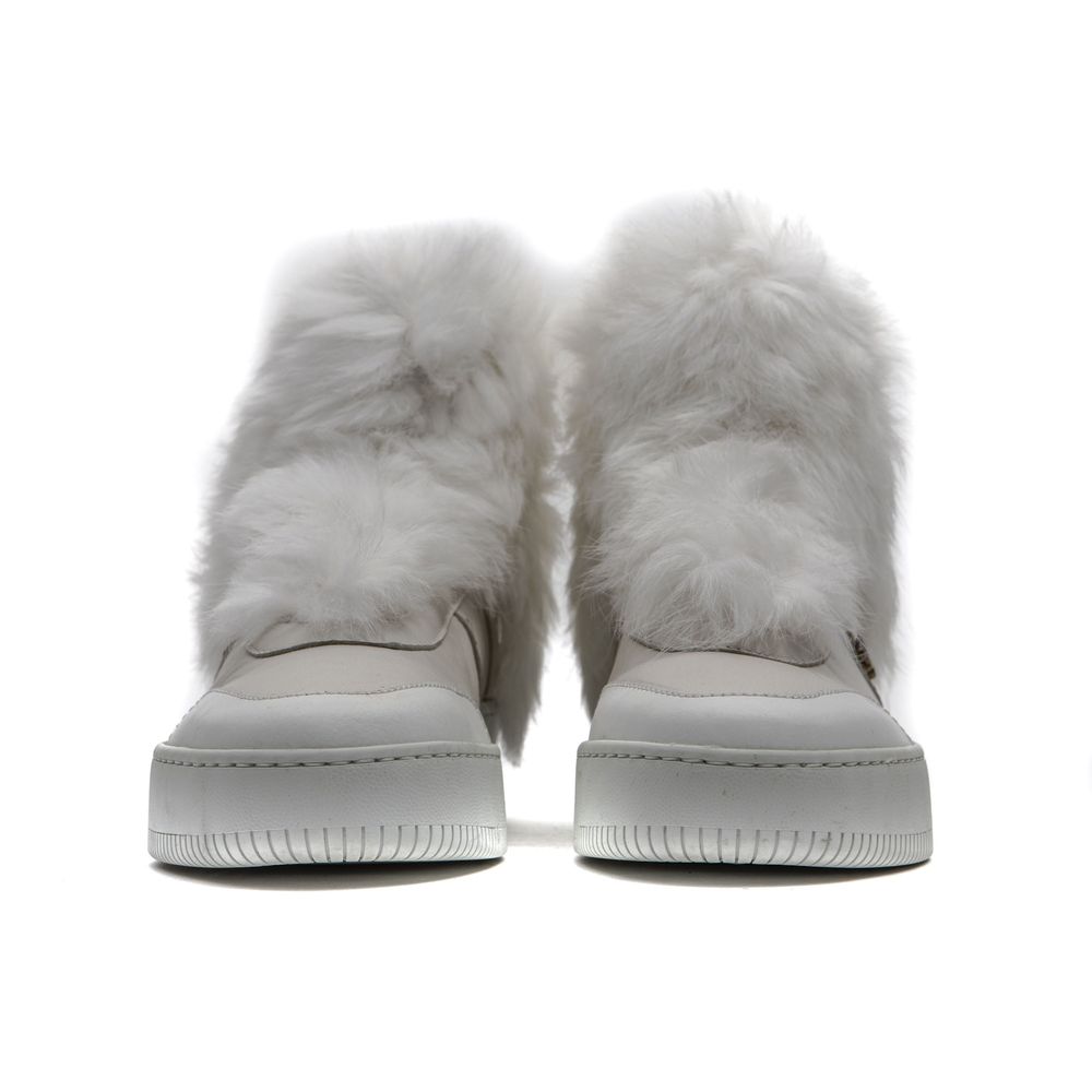 Mr&amp;Mrs Italy White Cotton Women Sneaker