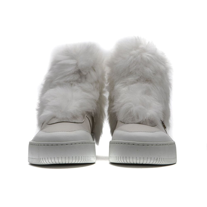 Mr&amp;Mrs Italy White Cotton Women Sneaker