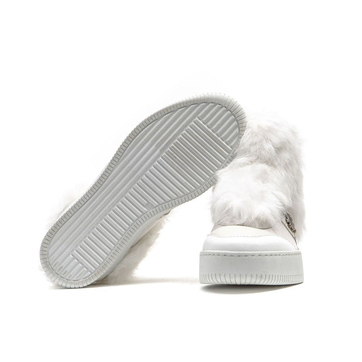 Mr&amp;Mrs Italy White Cotton Women Sneaker