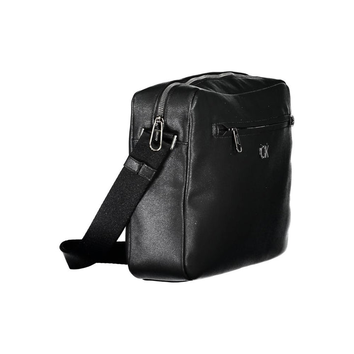 Calvin Klein Nero Recycled Polyester Men Briefcase