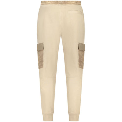 Hugo Boss Beige Cotton Men's Jogger Trouser