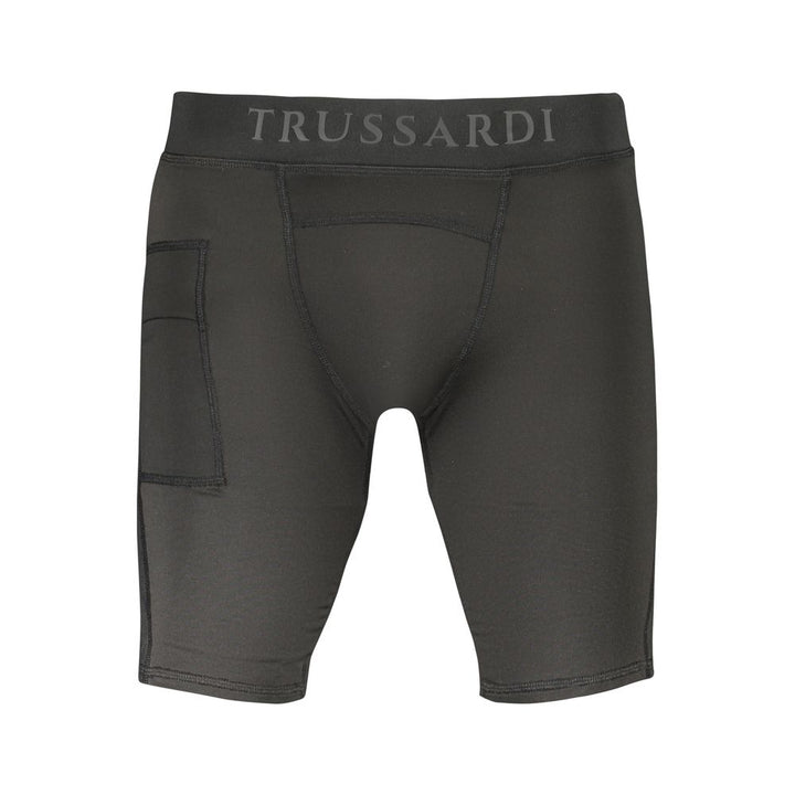 Trussardi Black Polyester Men&
