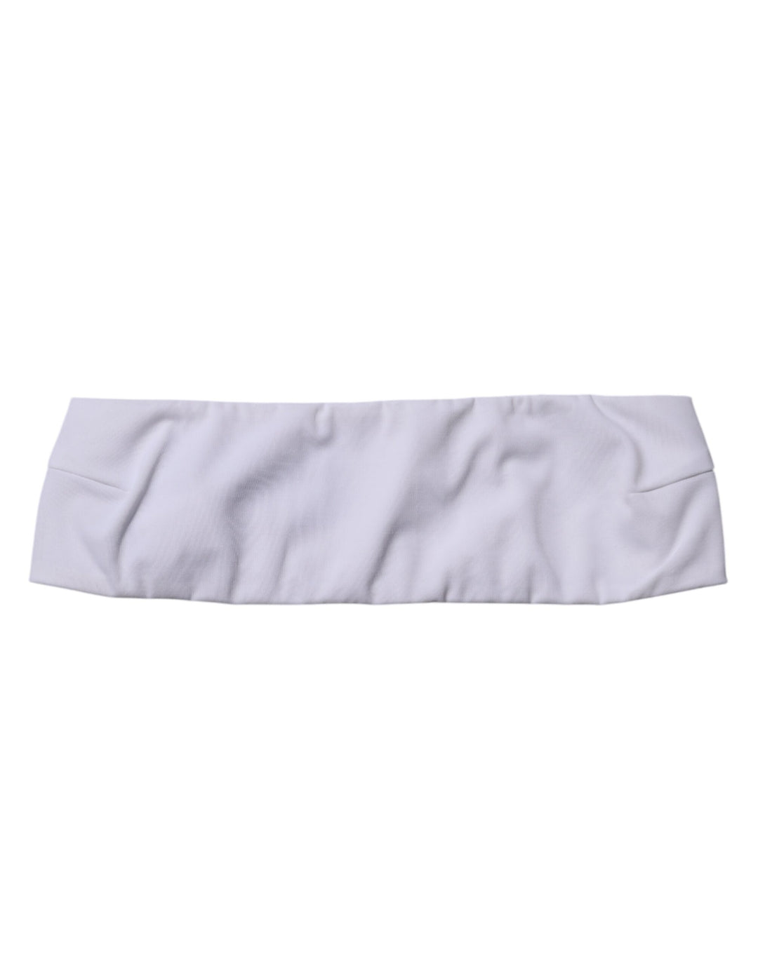 Dolce &amp; Gabbana White Nylon Blend Bandeau Strapless Tube Top