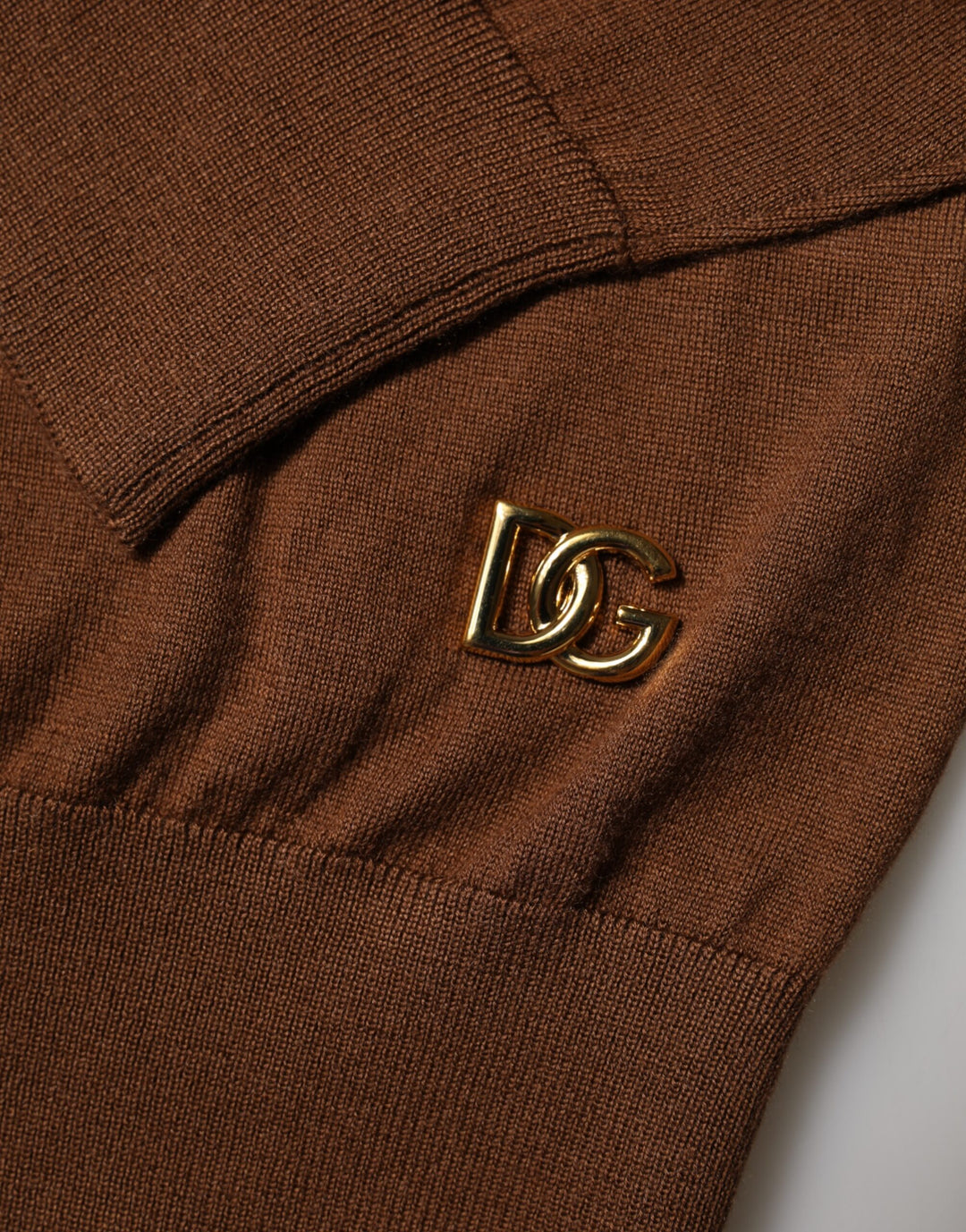 Dolce &amp; Gabbana Brown Cashmere Turtle Neck Pullover Sweater