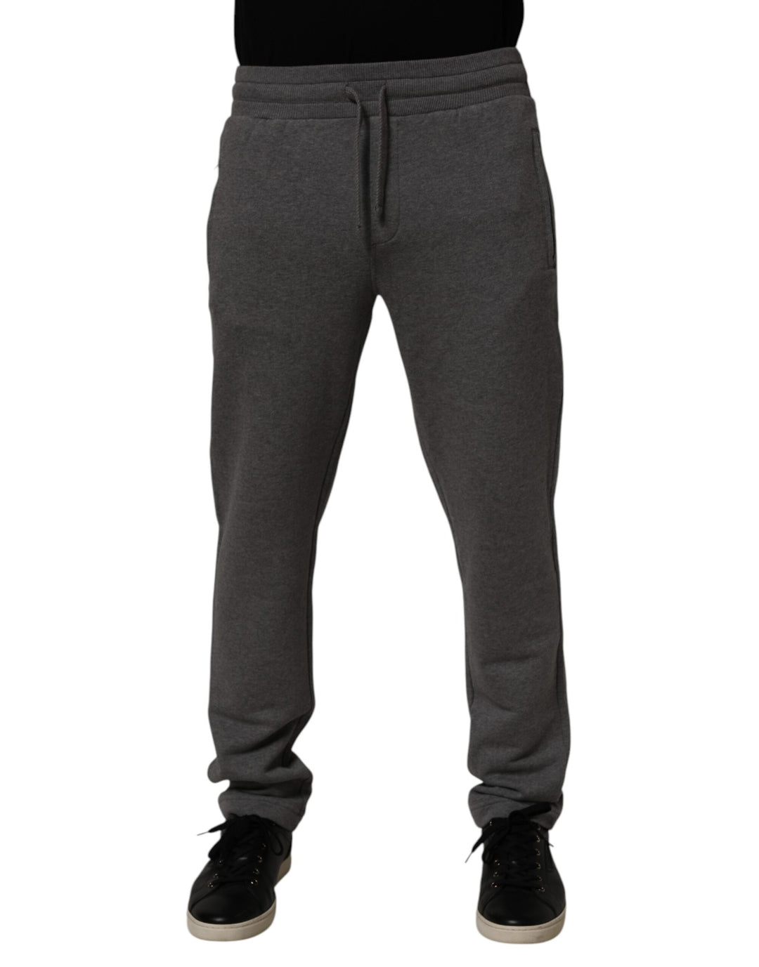 Dolce &amp; Gabbana Gray Cotton Jogger Sweatpants Trouser Pants