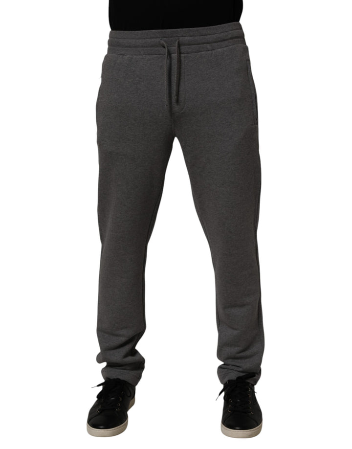 Dolce &amp; Gabbana Gray Cotton Jogger Sweatpants Trouser Pants