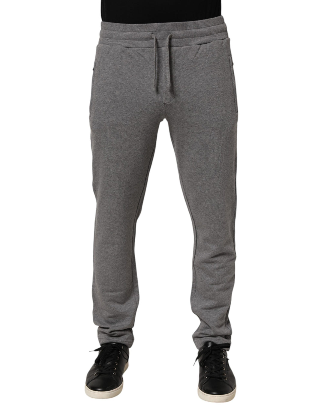 Dolce &amp; Gabbana Cotton Jogger Sweatpants Trouser Gray