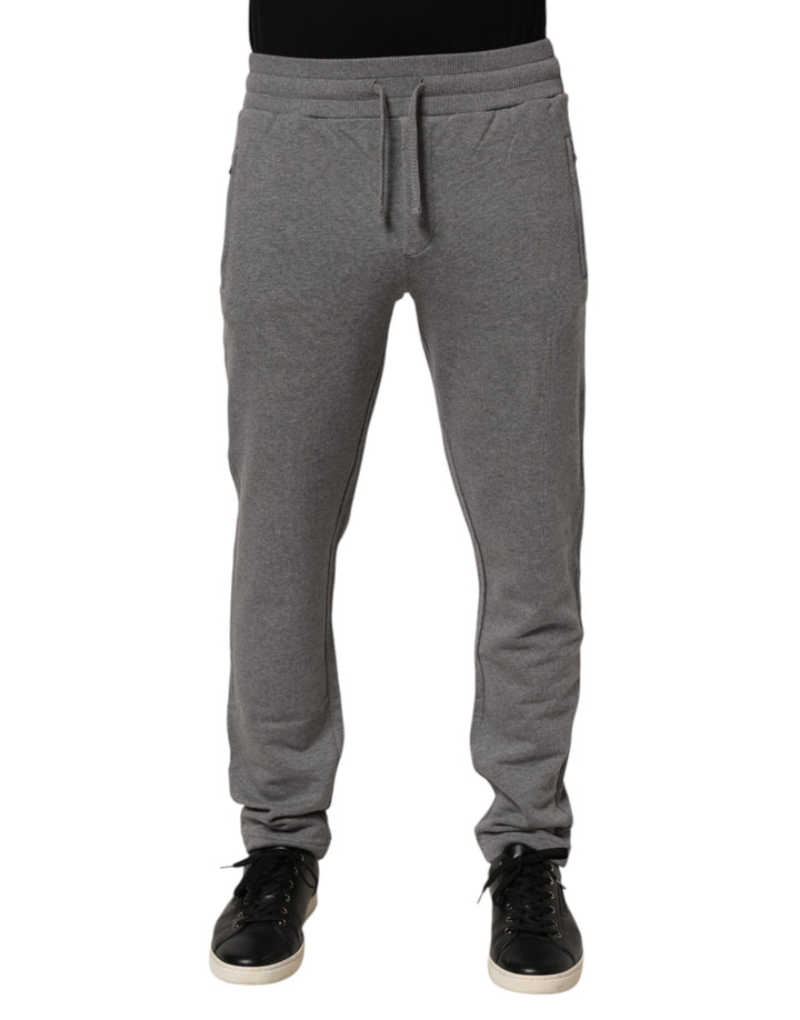Dolce &amp; Gabbana Cotton Jogger Sweatpants Trouser Gray