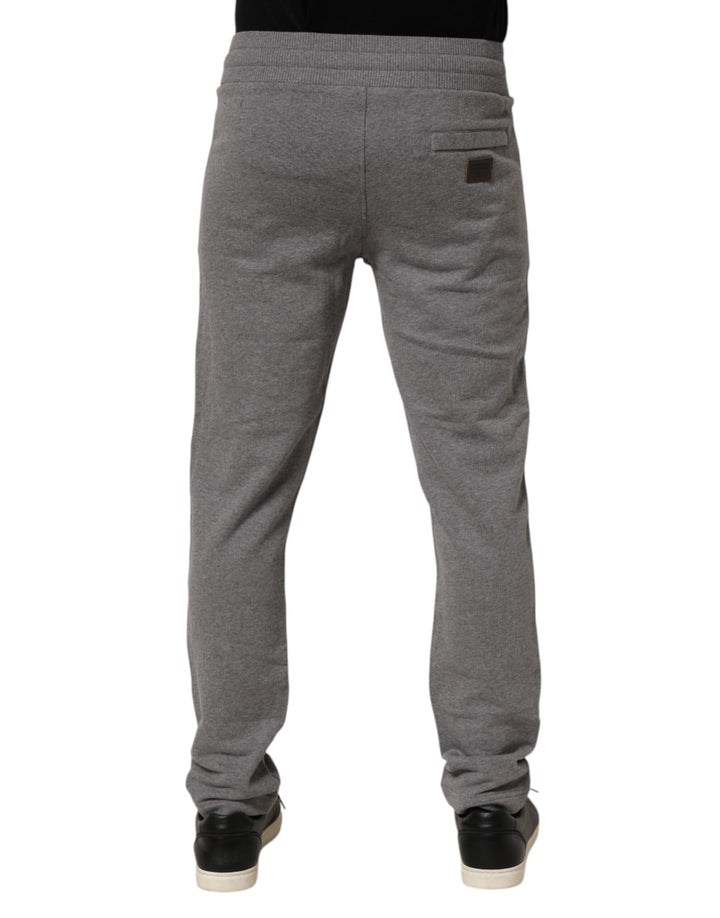 Dolce &amp; Gabbana Cotton Jogger Sweatpants Trouser Gray