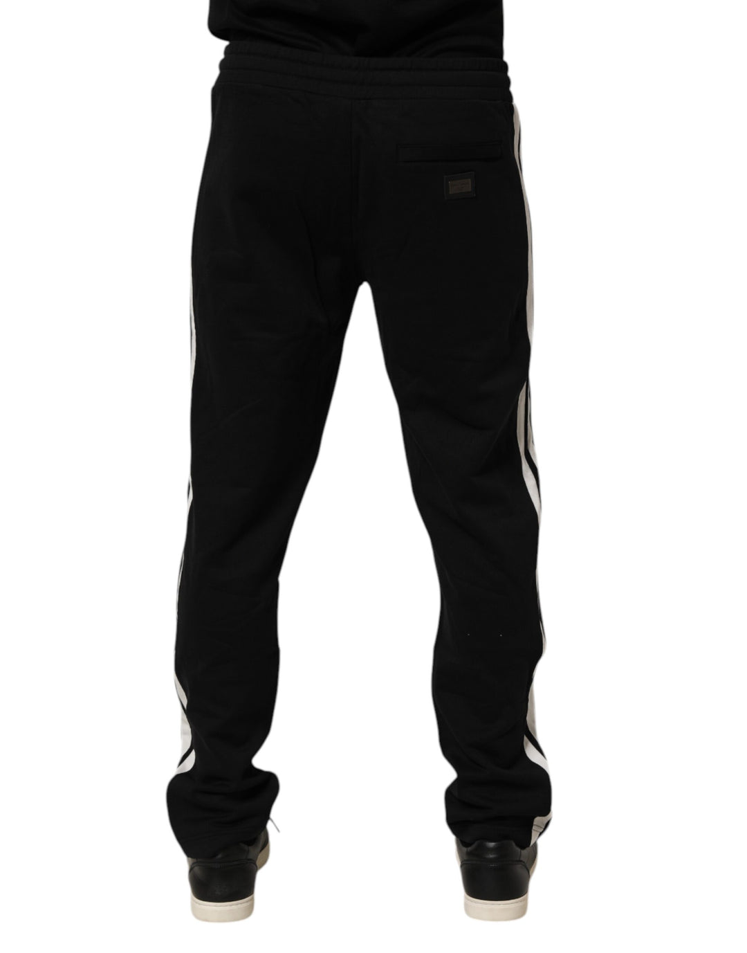 Dolce &amp; Gabbana Black Cotton Jogger Sweatpants Trouser Pants