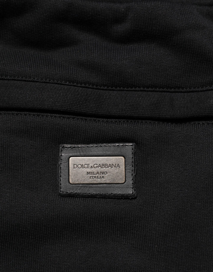Dolce &amp; Gabbana Black Cotton Jogger Sweatpants Trouser Pants