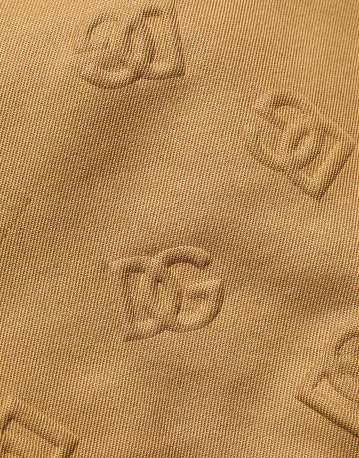 Dolce &amp; Gabbana Brown Cotton Stretch Logo CargoBermuda Shorts