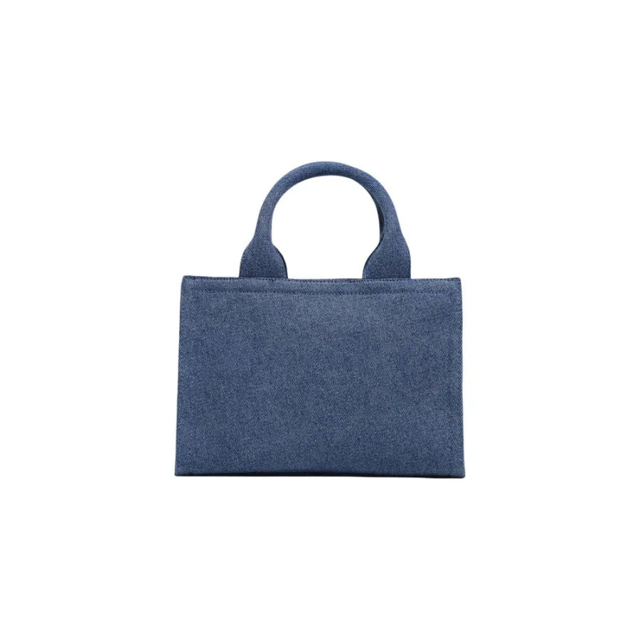 Love Moschino Blue Cotton Handbag