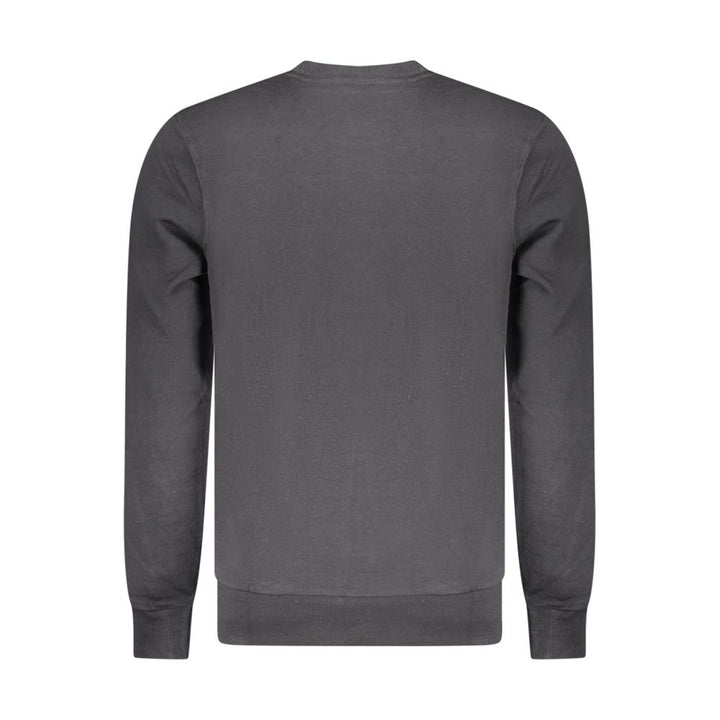 North Sails Black Cotton Men Sweatshirt