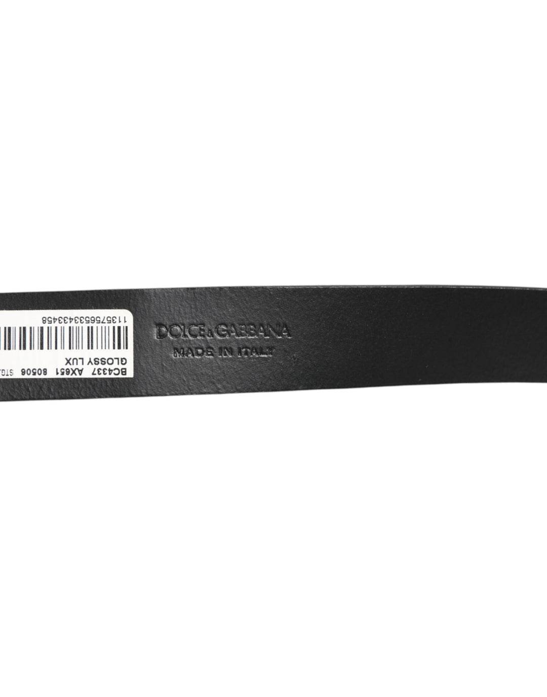 Dolce &amp; Gabbana Brown Glossy Leather Classic Metal Buckle Belt