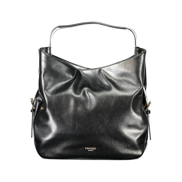 Twinset - Black Polyurethane Women Hobo Bag