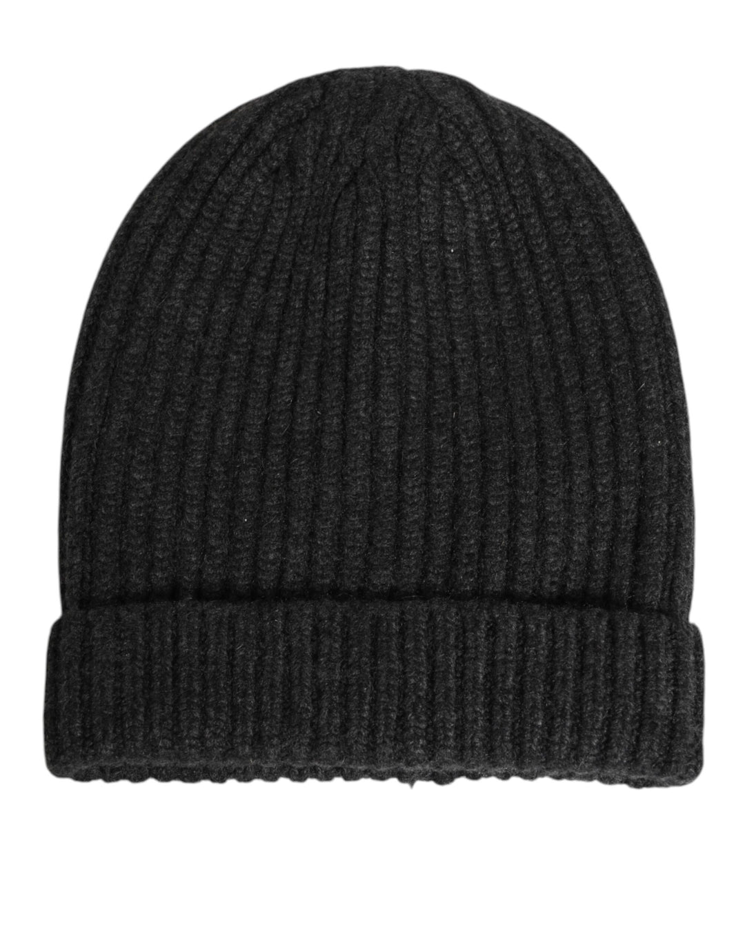 Dolce &amp; Gabbana Black Cashmere Knitted Beanie Men Capello Hat
