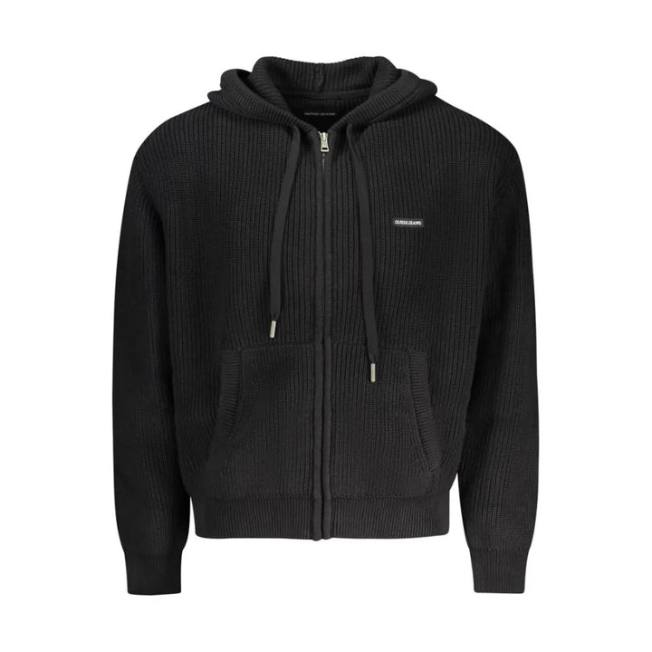 Guess Jeans Black Organic Cotton Men’s Cardigan