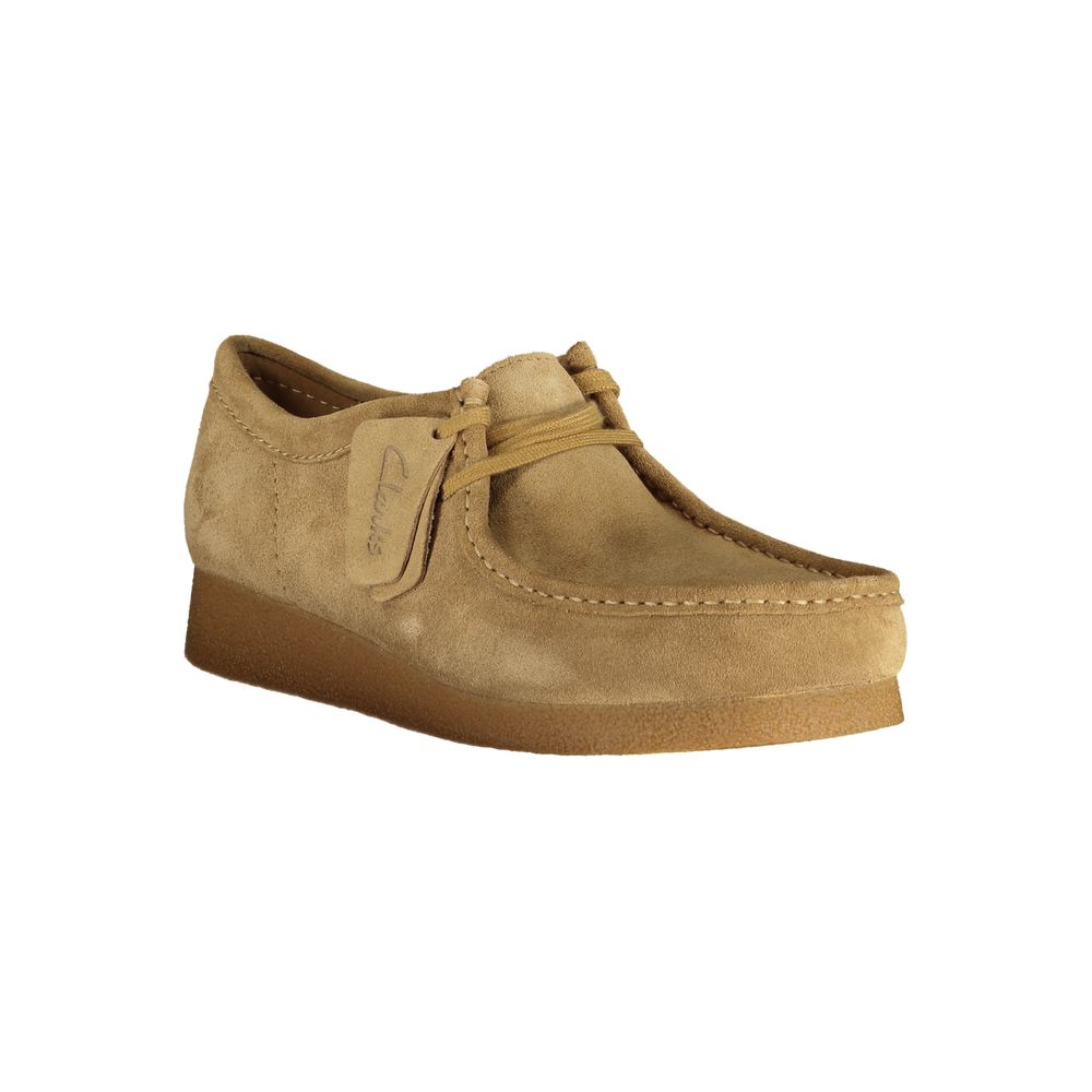 Clarks Beige Suede Mens Sneaker