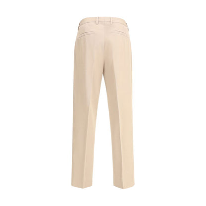 ZEGNA Beige Cotton Dress Pants