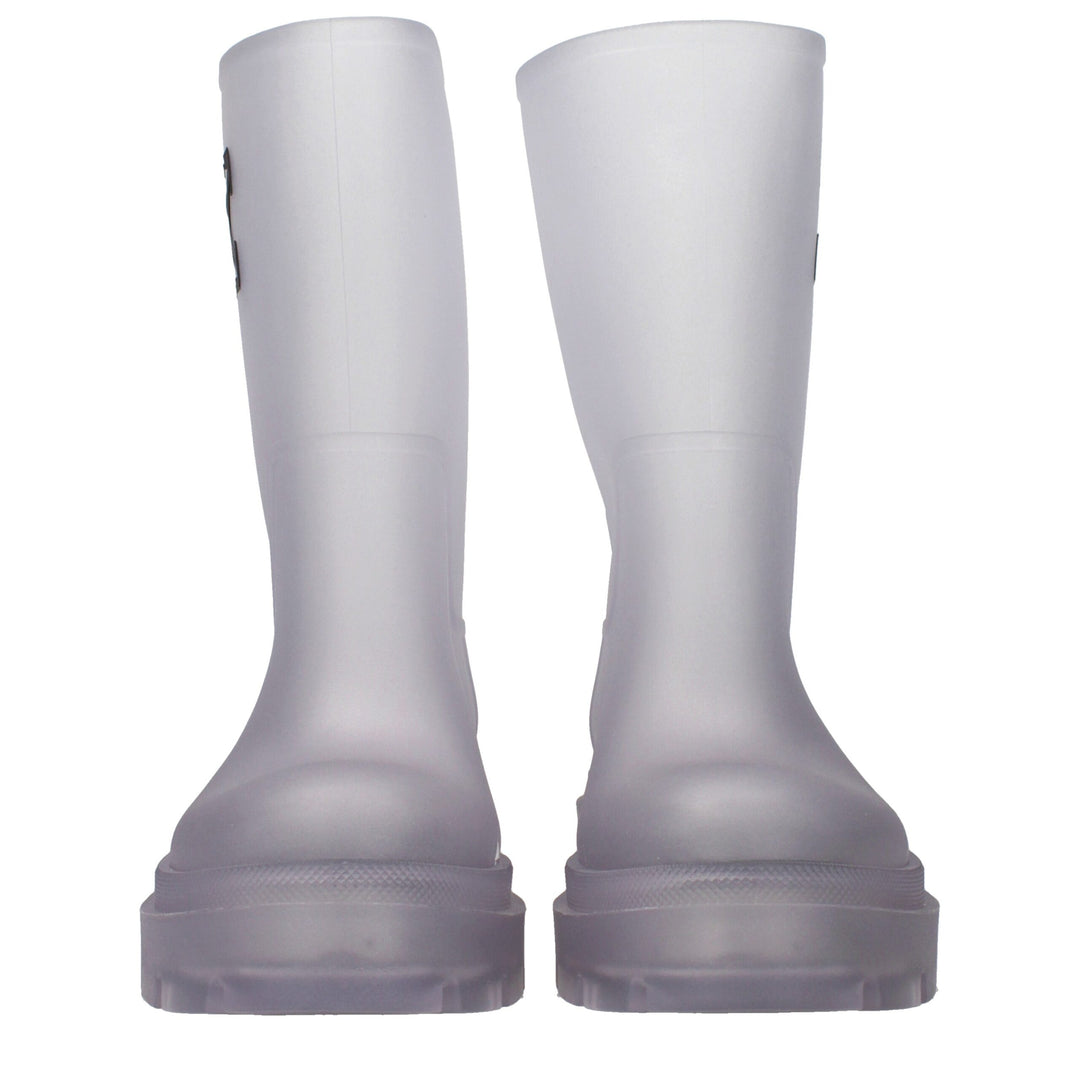 Off-White Transparent Pvc Ankle Boots