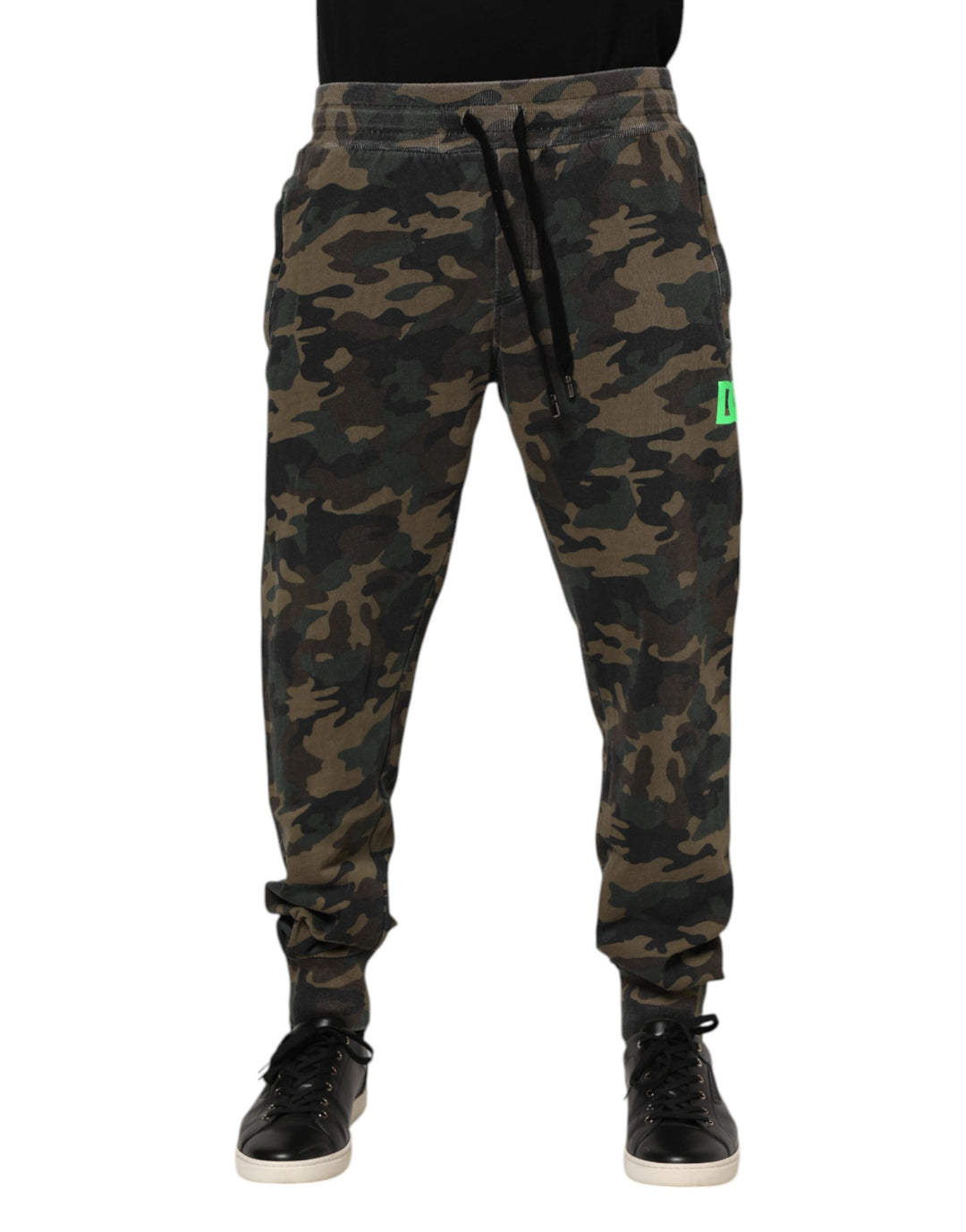 Dolce &amp; Gabbana Multicolor Camouflage Cotton Men Jogger Pants