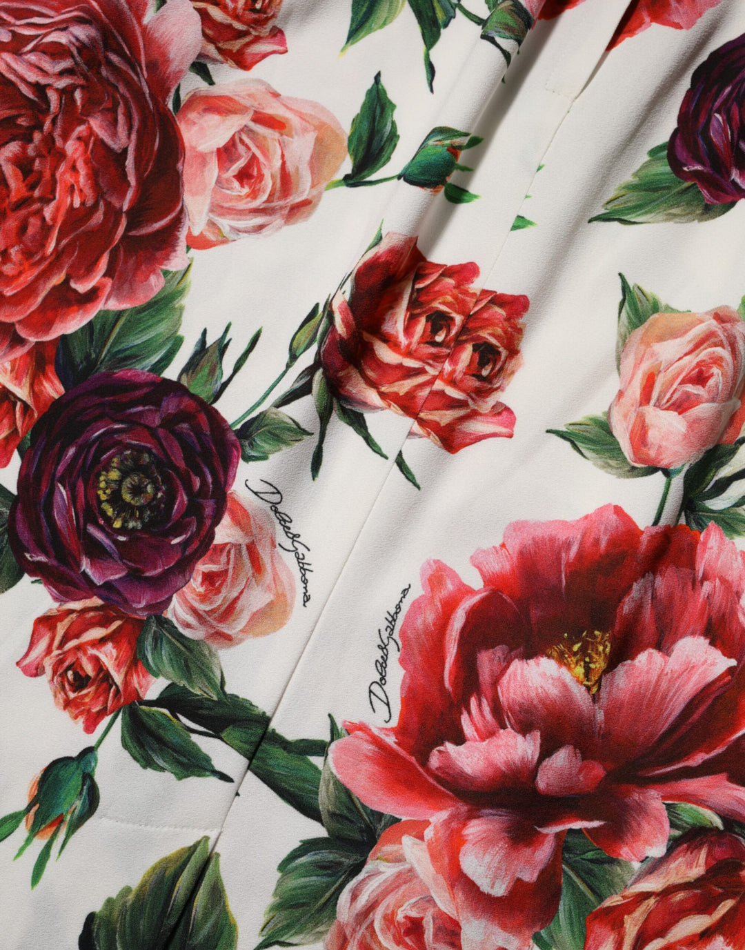 Dolce &amp; Gabbana Multicolor Floral Print Viscose Sheath Dress