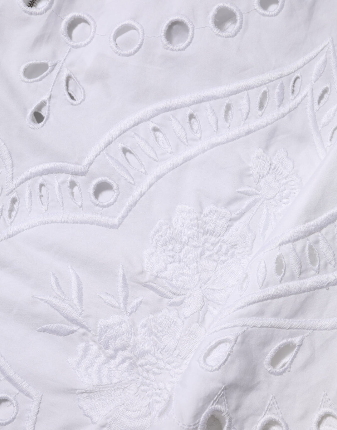 Dolce &amp; Gabbana White Cut Out A-line Sheath Mini Dress