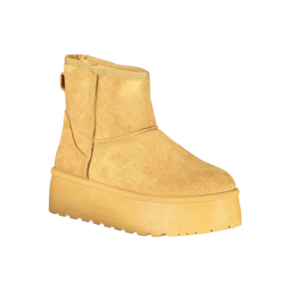 Laura Biagiotti Marrone Polyester Women Ankle Boot