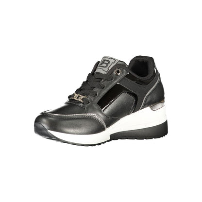 Laura Biagiotti Black Polyurethane Women Sneaker