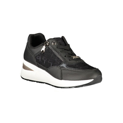 Laura Biagiotti Black Polyurethane Women Sneaker