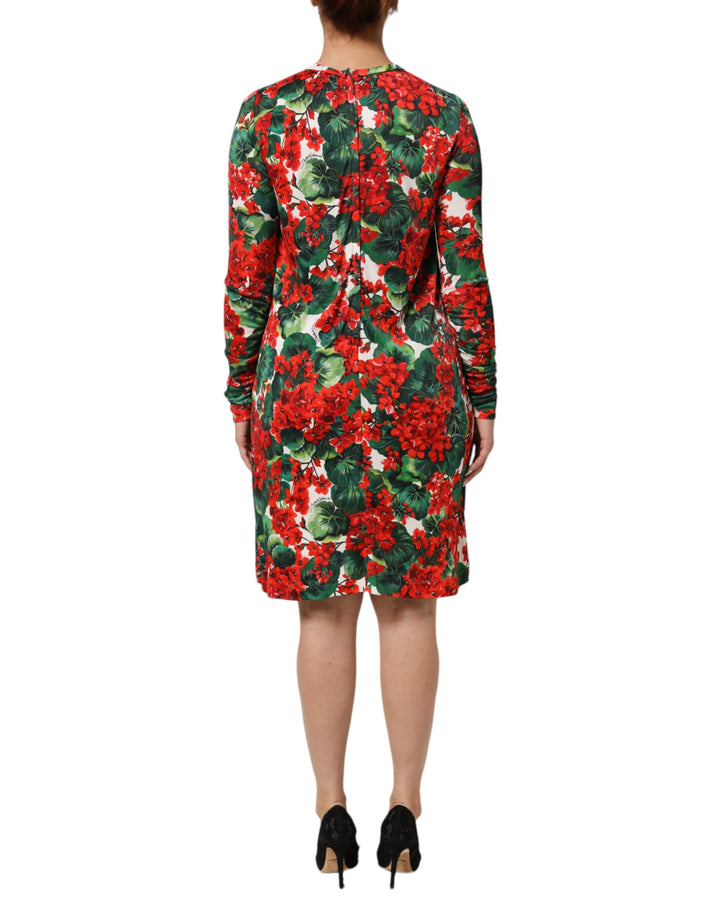 Dolce &amp; Gabbana Multicolor Floral Short Portofino Dress