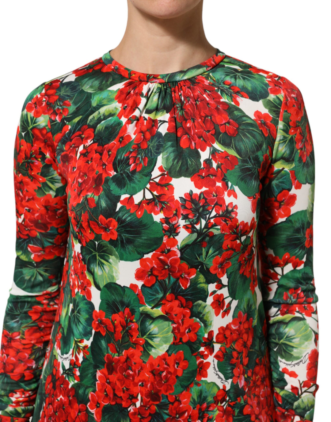Dolce &amp; Gabbana Multicolor Floral Short Portofino Dress